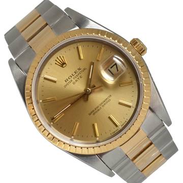  Rolex Oyster Perpetual Date 15223 champagne dial Full Set TOP Condition 