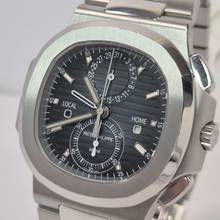 Thumbnail von Patek Philippe Nautilus Travel Time Flyback Chronograph Blue Dial 40.5mm Completo