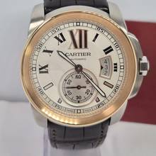 Thumbnail von Cartier Calibre de Cartier Ouro Rosé & Aço 42mm Automático Completo