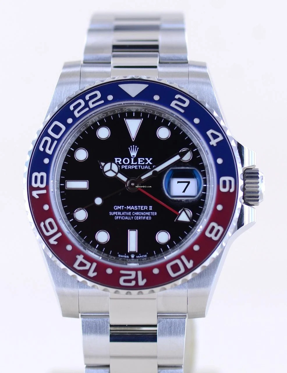 Rolex GMT-Master II 126710BLRO Pepsi Oyster Keramik B+P 