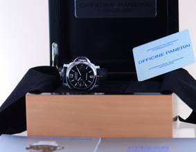 Thumbnail von Officine Paneral Luminor Marina OP6560 Steel small second Automatic Pam00048 rar 40mm B+P