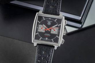 Thumbnail von TAG Heuer Monaco Calibre 12 Chronograph Automatik Stahl Herren Ref. CAW2114 B&P 2010