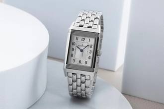Thumbnail von Jaeger-LeCoultre Reverso Lady Stahl Handaufzug Damenuhr Ref Q2608140 B&P