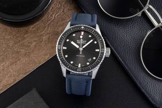 Thumbnail von Blancpain Fifty Fathoms Bathyscaphe Stahl Automatik Ref. 5000-1110-B52A Papiere