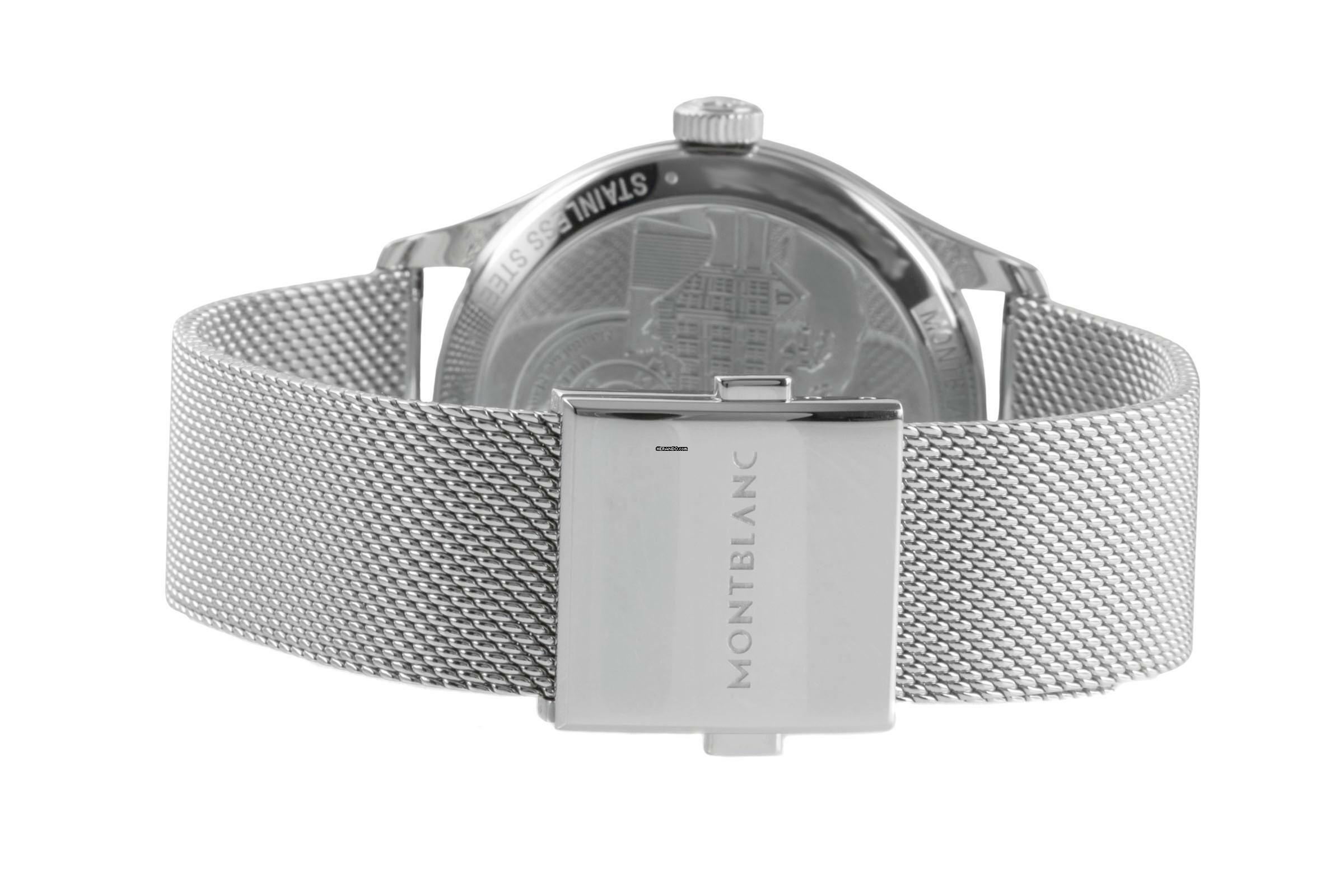 Thumbnail von Montblanc Heritage Stahl Automatik Herrenuhr Ref. 119949 7492 Box & Papiere 2024