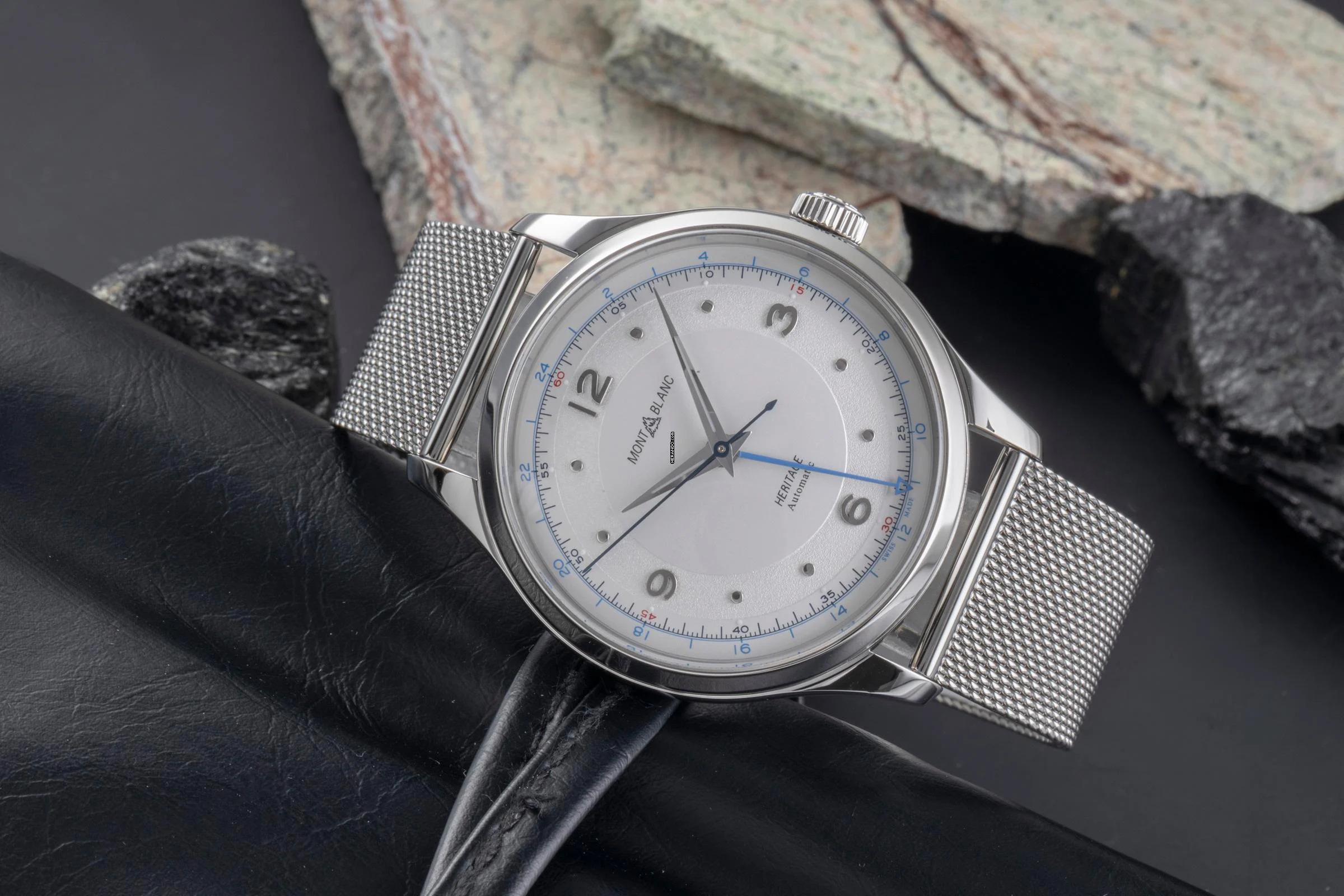 Thumbnail von Montblanc Heritage Stahl Automatik Herrenuhr Ref. 119949 7492 Box & Papiere 2024