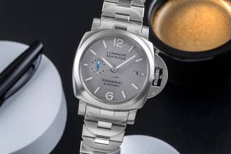 Thumbnail von Panerai Luminor Marina Automatic Stahl Automatik Herrenuhr Ref PAM00977 Box & Papiere 2019