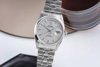 Thumbnail von Tudor Prince Date Day Linen Dial Edelstahl Automatik Herren Ref. 76200 Papiere