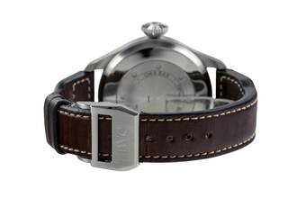 Thumbnail von IWC Große Fliegeruhr Big Pilot Stahl Automatik Green Dial Herrenuhr Ref. IW501015 B&P NP. 13900 