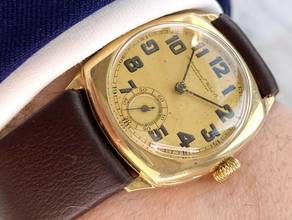 Thumbnail von IWC Solid Gold Cushion Shape Vintage Tank Serviced (430 euro) from 1930ties