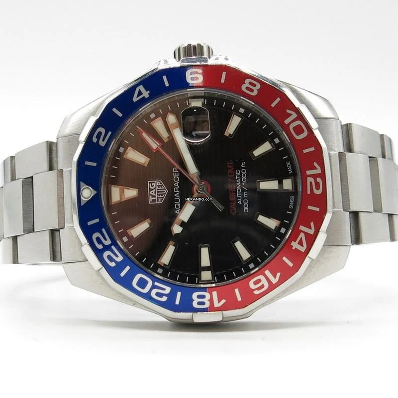 Thumbnail von TAG Heuer Aquaracer 300M GMT - Ref. WAY201F - Fullset - Jahr: 2021 Fullset