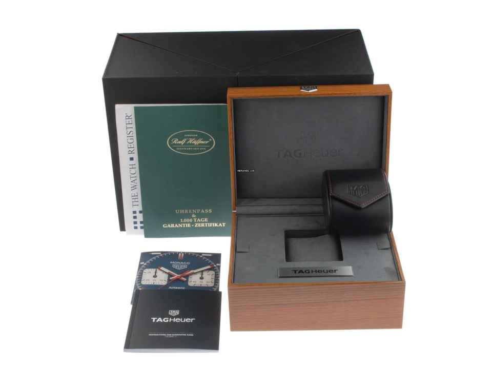  TAG Heuer Monaco Calibre 11 Steve McQueen Ref.CAW211P.FC6356 2025 Full Set Ungetragen Monaco Steve McQueen Leder Faltschließe 