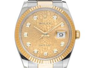 Thumbnail von Rolex Datejust 36 Jubilee Diamanten Ref.126233 2018 Full Set wie Neu Vintage Datejust Jubilee Diamanten