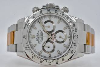 Thumbnail von Rolex Daytona Cosmograph Rehaut 116520 LC110 Chromalight Rolex Service 01/2026