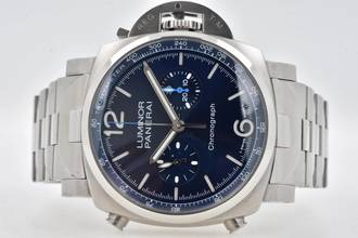 Thumbnail von Panerai Luminor Chronograph 44mm PAM 1110 Blue Dial Bracelet