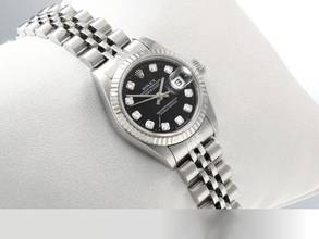 Thumbnail von Rolex Lady-Datejust Stahl Weissgold 750 Diamanten Automatik Stainless Steel 18kt White Gold Damen Jubilé-band Chronometer Oyster Black Dial