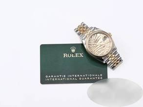 Thumbnail von Rolex Datejust 36 36mm 126233 2022 Stahl Gelbgold 750 Palmenmuster Automatik Stainless Steel 18kt Yellow Gold Jubilé-band Chronometer Oyster