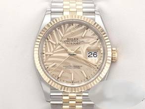 Thumbnail von Rolex Datejust 36 36mm 126233 2022 Stahl Gelbgold 750 Palmenmuster Automatik Stainless Steel 18kt Yellow Gold Jubilé-band Chronometer Oyster