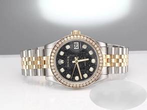 Thumbnail von Rolex Datejust 31 31mm 178383 2015 Stahl Gelbgold 750 Diamanten Automatik Stainless Steel 18kt Yellow Gold Jubilé-band Chronometer Oyster Black Dial