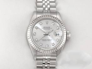 Thumbnail von Rolex Lady-Datejust Stahl Weissgold 750 Diamanten Automatik Gold Damen Stainless Steel 18kt White Gold Jubilé-band Chronometer Oyster