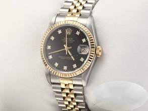 Thumbnail von Rolex Datejust 31 Medium Stahl Gelbgold 750 Diamanten Automatik Gold Stahl Stainless Steel 18kt Yellow Gold Jubilé-band Chronometer Oyster Black Dial