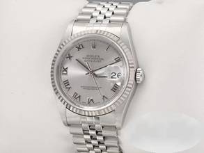 Thumbnail von Rolex Datejust 36 36mm 16234 2000 Stahl Weissgold 750 Gold Damen Herren Stainless Steel Jubilé-band Chronometer Oyster Silver Dial