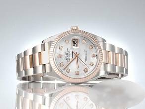 Thumbnail von Rolex Datejust 36 36mm 126231 2020 Stahl Rosegold 750 Perlmutt Diamanten Automatik Stainless Steel 18kt Rose Gold Oyster-band Chronometer