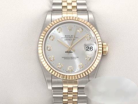  Rolex Datejust 31 Stahl Gelbgold 750 2003 Diamanten Automatik Gold Stahl 