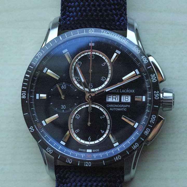  Maurice Lacroix Pontos S Chronograph Blau NEW FULL SET 