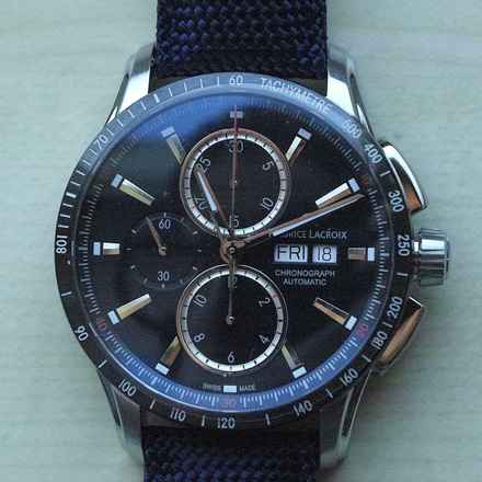  Maurice Lacroix Pontos S Chronograph Blau NEW FULL SET 