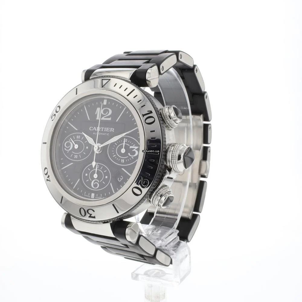 Cartier Pasha Seatimer Black Dial 