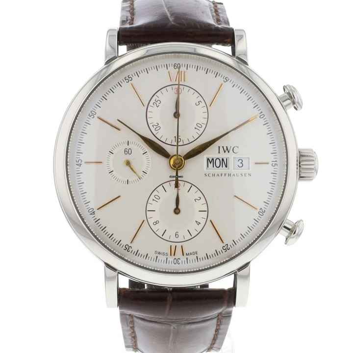  IWC Portofino Chronograph Silver Dial 