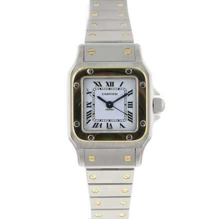  Cartier Santos Carree Steel/Gold Automatic PM Cartier Serviced '26 