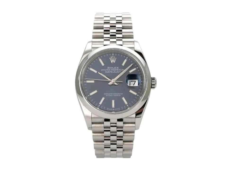  Rolex Datejust 36 Oystersteel Ref. 126200 Blau Jubilé-Edelstahlband 