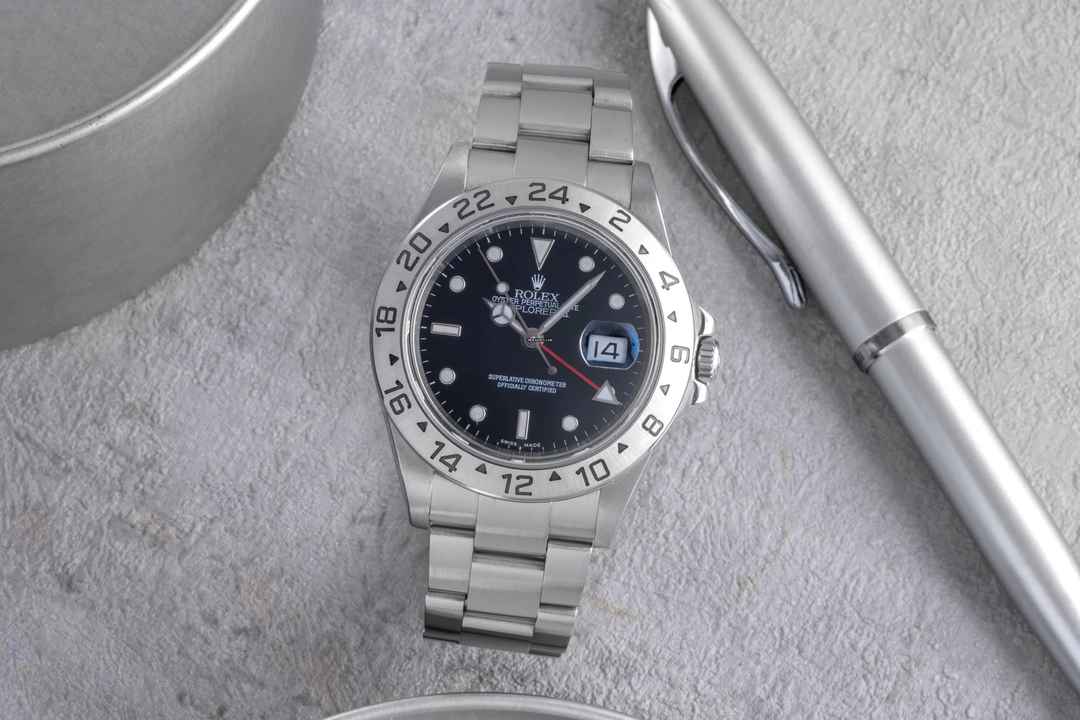  Rolex Explorer II Automatik Edelstahl Datum Herrenuhr Ref. 16570 T D-Serie 