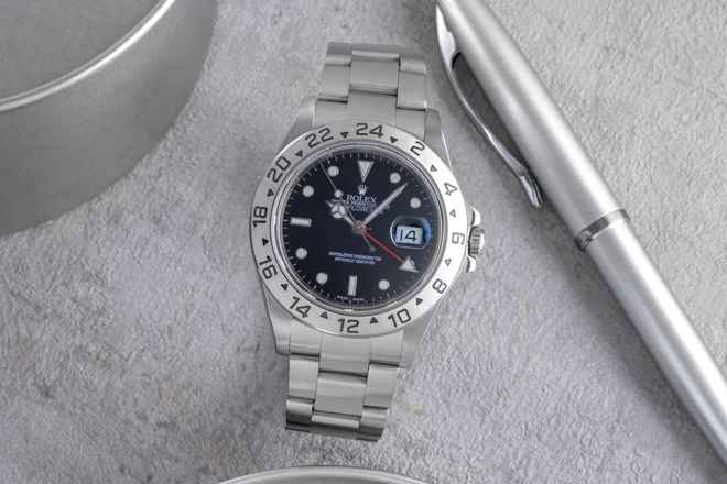  Rolex Explorer II Automatik Edelstahl Datum Herrenuhr Ref. 16570 T D-Serie 