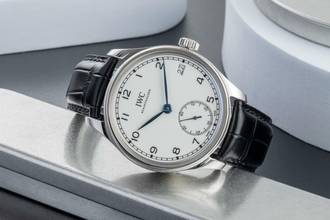 Thumbnail von IWC Portugieser Handaufzug 8 Tage Handaufzug Stahl Herrenuhr Ref. IW510212 B&P Limited