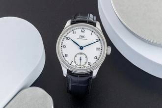 Thumbnail von IWC Portugieser Handaufzug 8 Tage Handaufzug Stahl Herrenuhr Ref. IW510212 B&P Limited