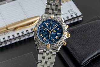 Thumbnail von Breitling Crosswind Chronograph Stahl / Gold Automatik Herrenuhr B13055 B&P 1999