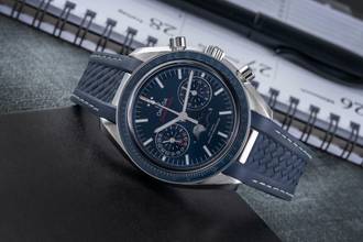 Thumbnail von Omega Speedmaster Moonphase Mondphase Chronograph Co-Axial 304.33.44.52.03.001 B&P