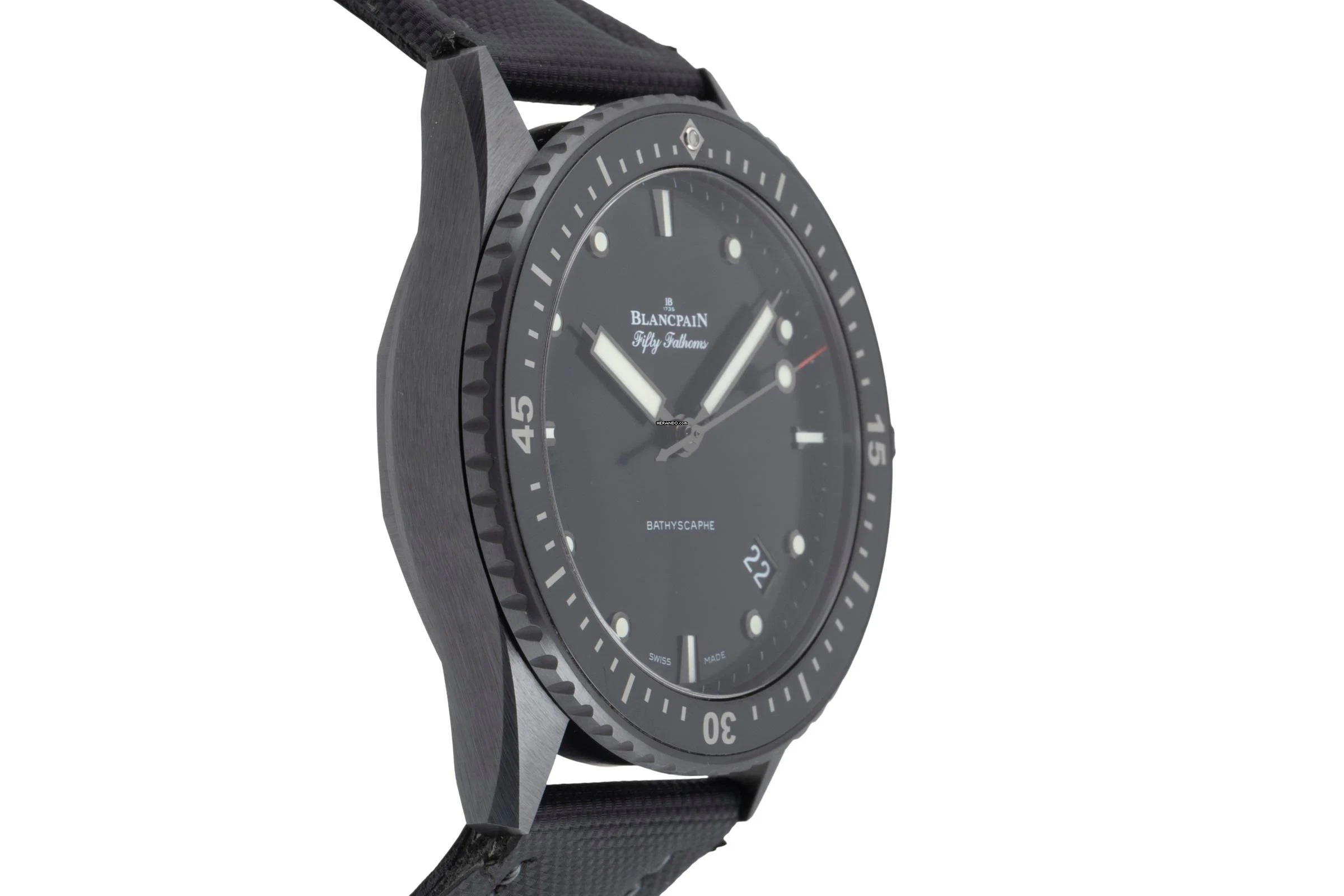 Thumbnail von Blancpain Fifty Fathoms Bathyscaphe Keramik Ref. 5000.0130.B52B Papiere 2017