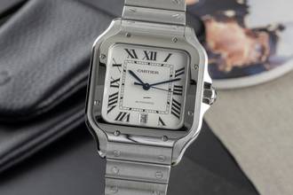 Thumbnail von Cartier Santos de Cartier Stahl Automatik Herrenuhr Ref. WSSA0009