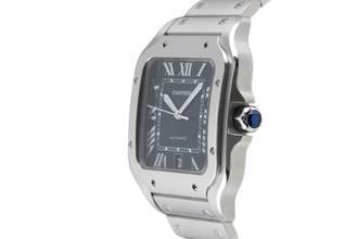 Thumbnail von Cartier Santos Stahl Automatik Herrenuhr Medium WSSA0013 B&P 2020