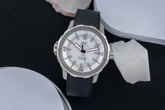 Thumbnail von IWC Aquatimer Automatic Silver Dial Stahl Automatik Herrenuhr Ref. IW329003 B&P 2017