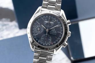 Thumbnail von Omega Speedmaster Day Date Chronograph Stahl Automatik Herrenuhr Ref. 3521.80.00