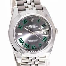 Thumbnail von Rolex Datejust 41 Wimbledon Jubilee – 126300 – like NEW – 11/2023 Full Set Lc100