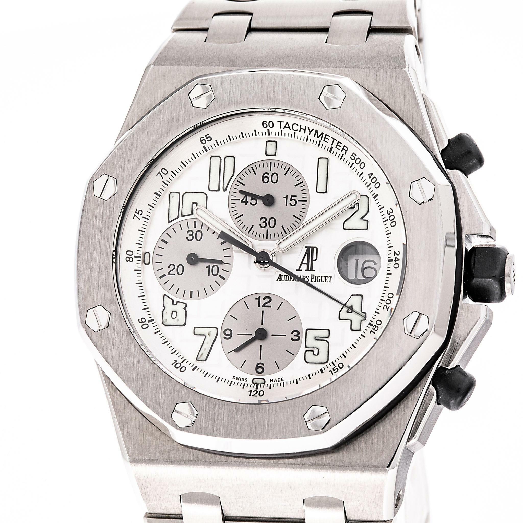 Audemars Piguet Royal Oak Offshore Chronograph 42 – 25721ST.OO.1000ST.07.A – like NEW – 2000 Full Set 
