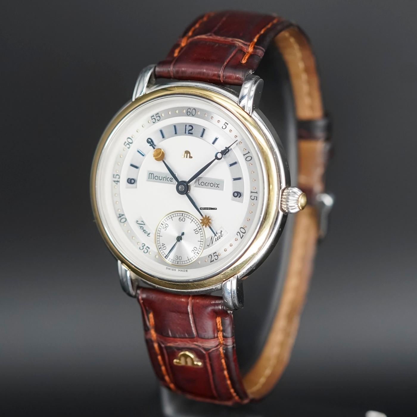 Thumbnail von Maurice Lacroix Masterpiece Jour Et Nuit Stahl/Gold