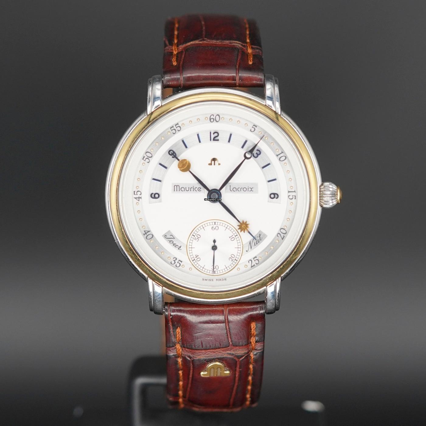 Thumbnail von Maurice Lacroix Masterpiece Jour Et Nuit Stahl/Gold