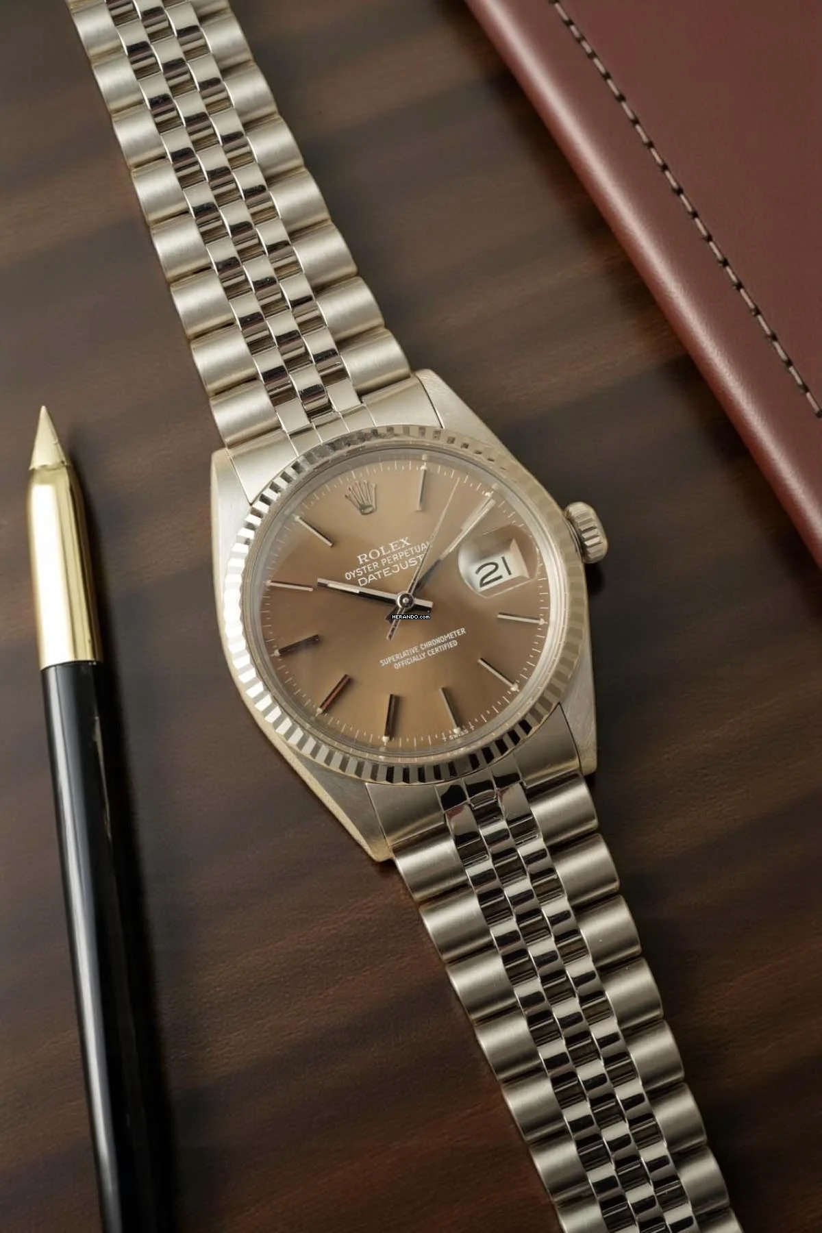 Thumbnail von Rolex Datejust 36 Date just 16014 Taupe Dial